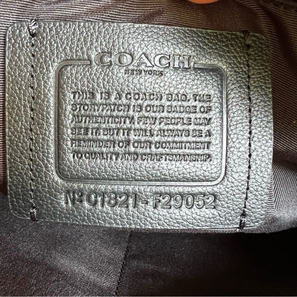 COACH CHARLES CAMERA BAG WITH CAMO PRINT F29052 Dusk Blue Black Multi Crossbody - Picture 13 of 16